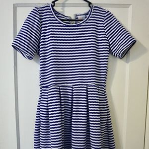 Lularoe Blue & White Amelia